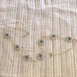 Floral beaded cowry shell belt